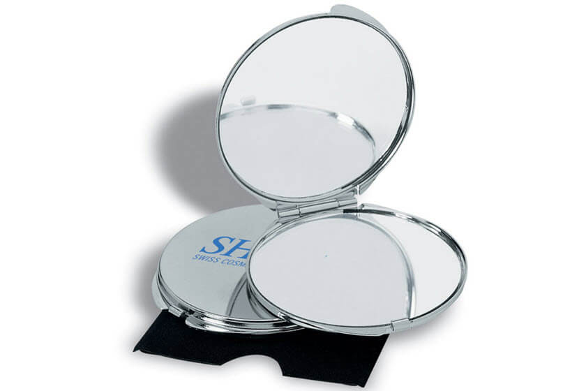 gepersonaliseerde kleine ronde spiegeltjes van aluminium