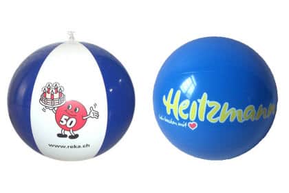 blauwe strandballen
