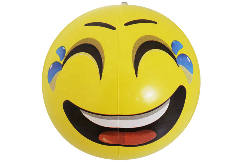 goedkope emoticons strandballen met bedrukken