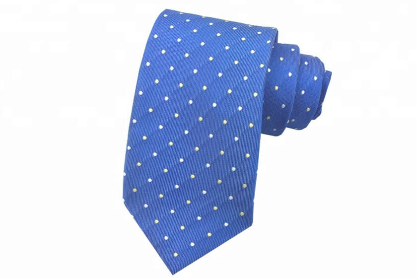 bedrukte stropdassen met stippen