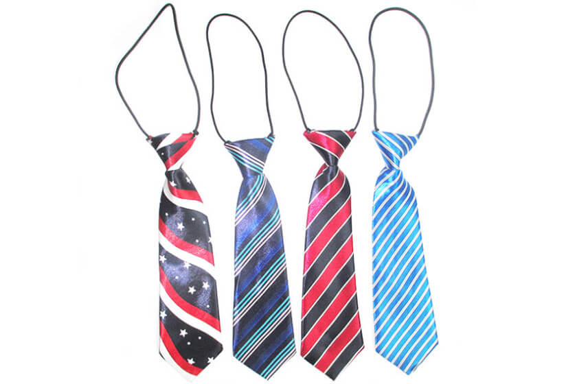 elastische stropdassen met logo voor kinderen