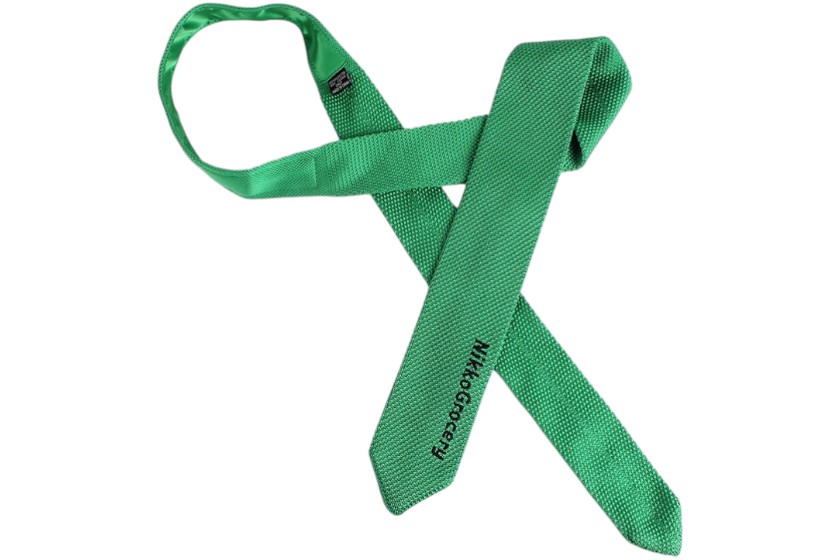 groene smalle stropdassen