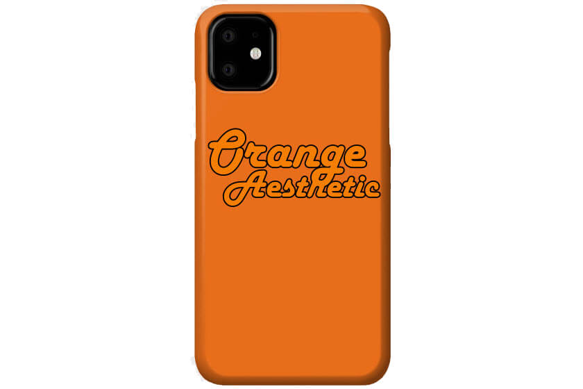 oranje telefoonhoesjes bedrukt met logo