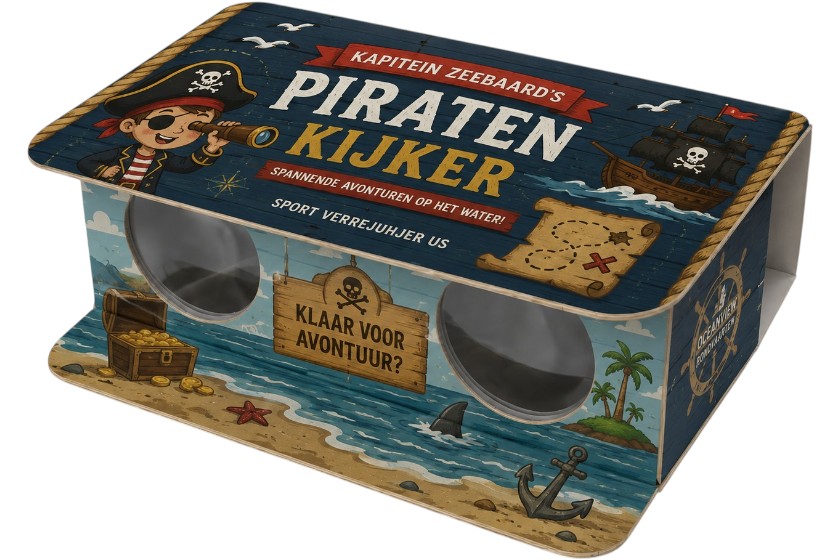 piratenkijker opvouwbare verrekijkers van papier