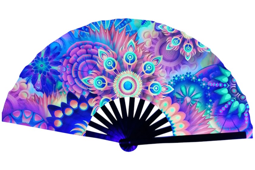 glow in the dark waaiers