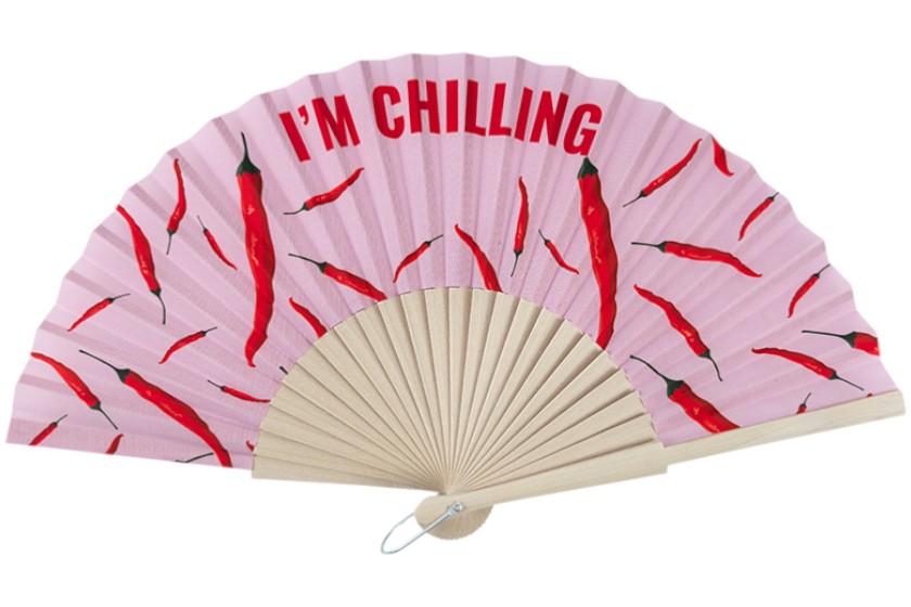 houten waaiers met houten handvat