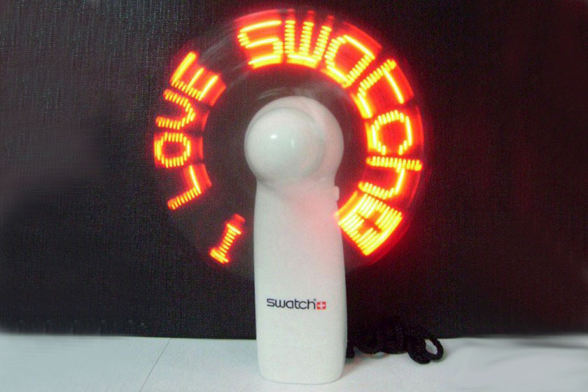 led waaiers met tekst