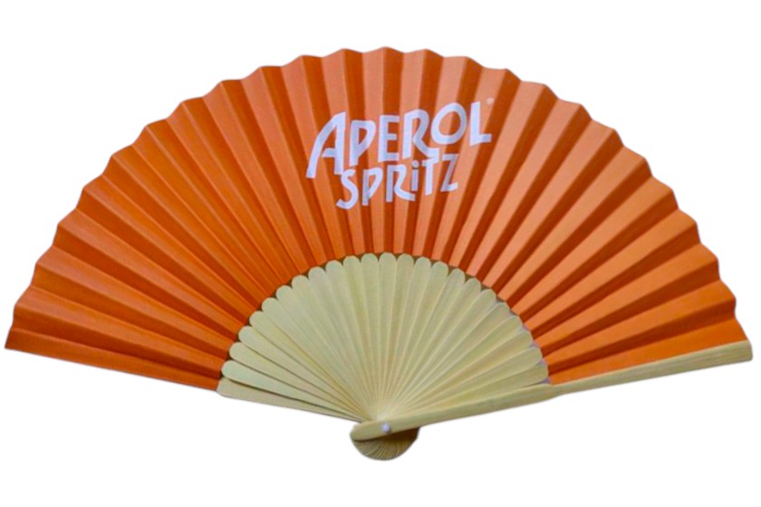 oranje waaiers met opdruk