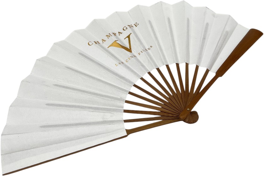 waaiers met gouden of zilveren foliedruk