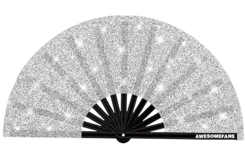 zilveren waaiers met bedrukking