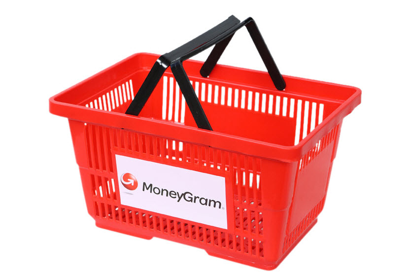 winkelmandjes met logo
