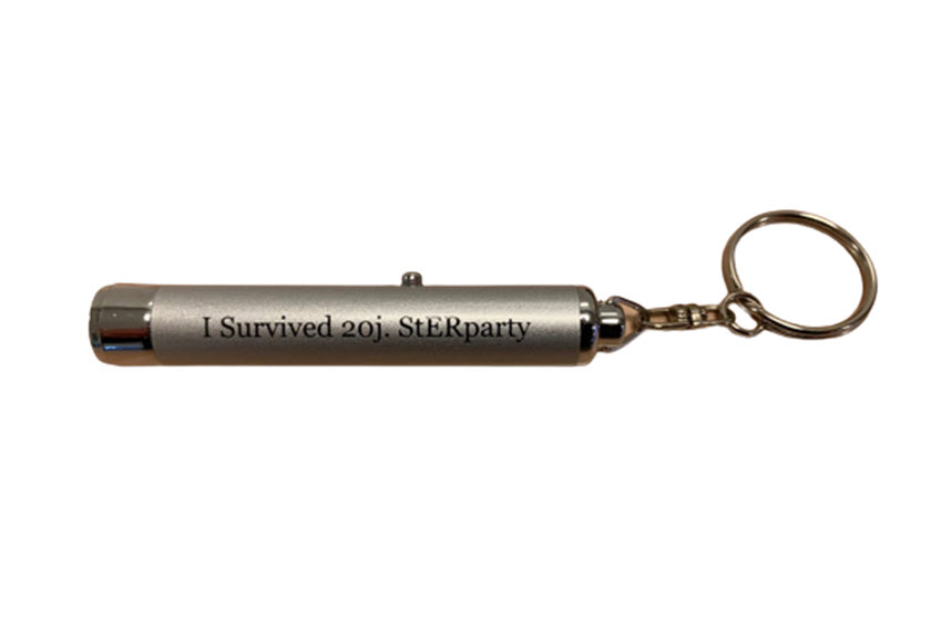 zaklampen met slogan