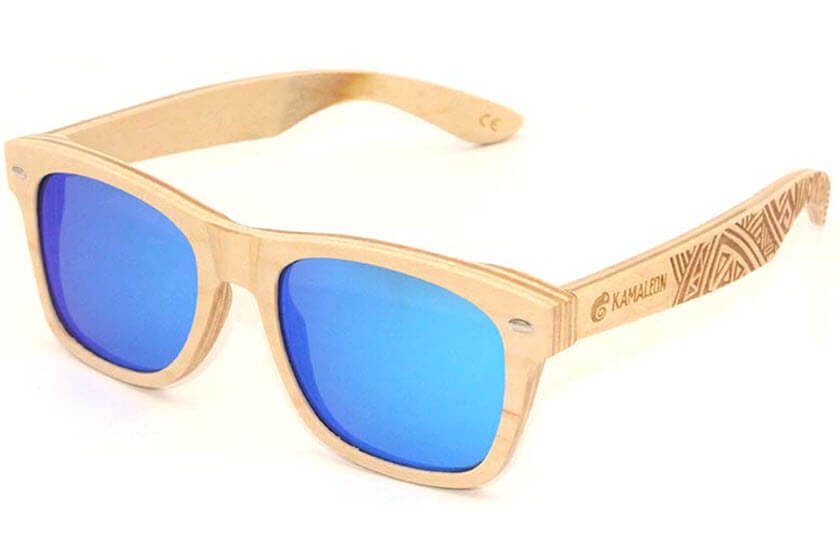 luxe houten zonnebrillen