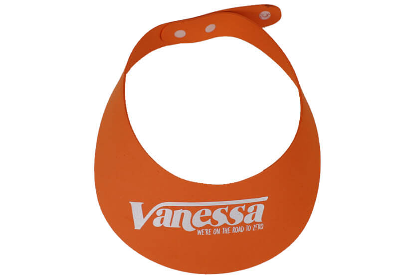 verstelbare zonnekleppen met logo